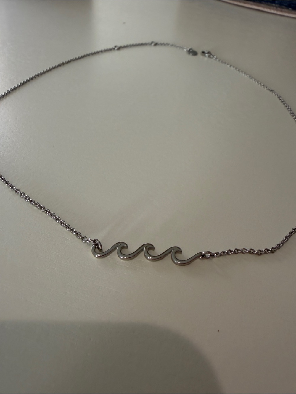 Pura Vida Silver Wave Necklace - Picture 3 of 3